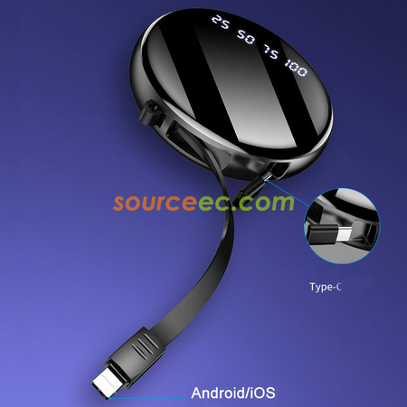 Customization 10000mAh Power Bank with In-Built Type C / Micro / Lightning Corporate Gifts
