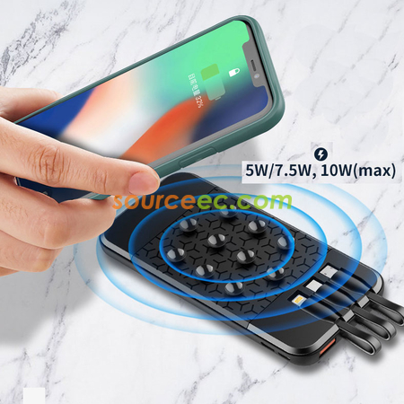 Customization Suction Power Bank with In-Built Type C / Micro Corporate Gifts