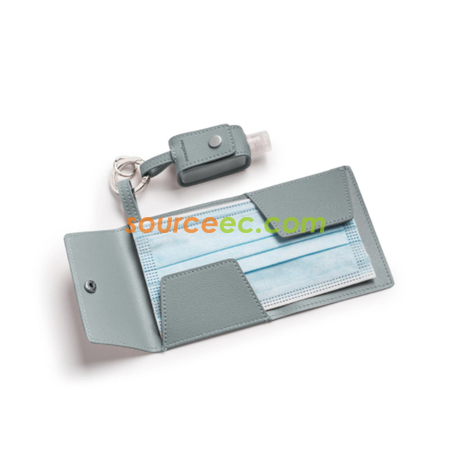 Customization PU Storage Bag For Hand Sanitizer And Mask Corporate Gifts