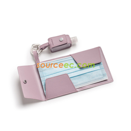 Customization PU Storage Bag For Hand Sanitizer And Mask Corporate Gifts