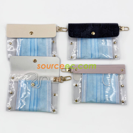Leather PVC Mask Storage Bag