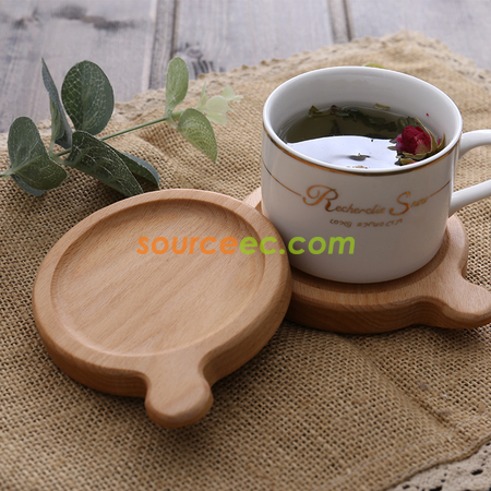 Customization Japanese Wooden Coffee Coaster Corporate Gifts