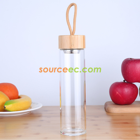 Customization Bamboo Covered Glass Corporate Gifts