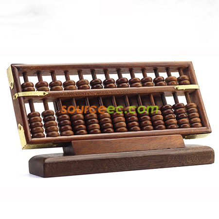 Mahogany Abacus Lucky Decoration