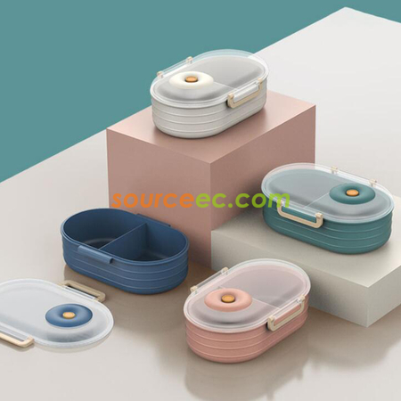 Customization Solid Color 1000ml Large Capacity Lunch box Corporate Gifts