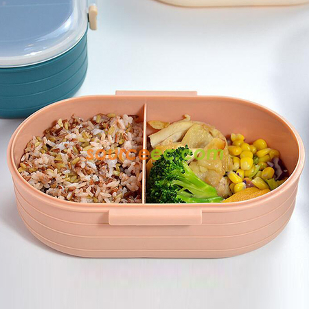 Customization Solid Color 1000ml Large Capacity Lunch box Corporate Gifts