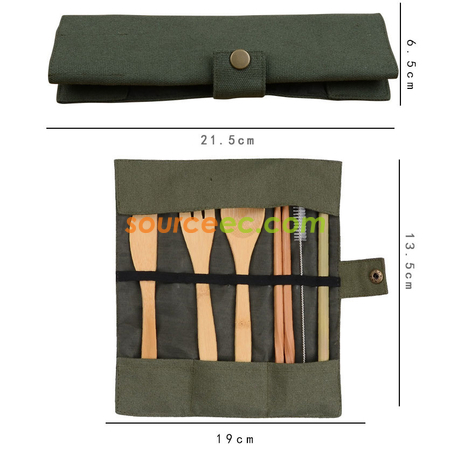 Customization Eco-friendly Tableware with Cotton Bag Corporate Gifts