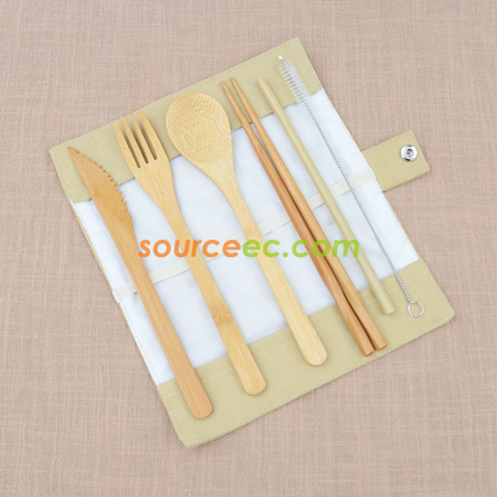 Customization Eco-friendly Tableware with Cotton Bag Corporate Gifts
