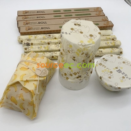 Customization Reusable Food Wraps Beeswax Cloth Corporate Gifts