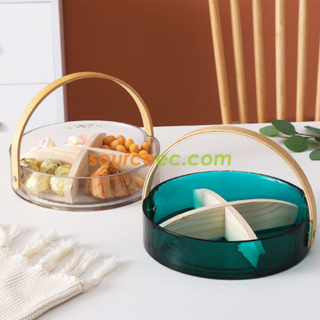 Customization Creative Portable Glass snack Tray Corporate Gifts