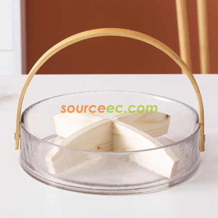 Customization Creative Portable Glass snack Tray Corporate Gifts