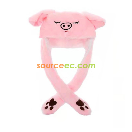 Customization Plush Animal Ear Hat Corporate Gifts