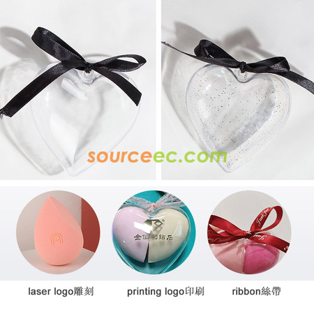 Customization Heart-shaped Make-up Sponge Set Corporate Gifts