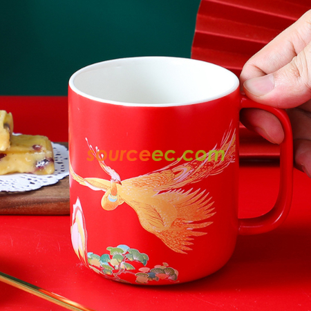 Customization Chinese Style Retro Mug Corporate Gifts