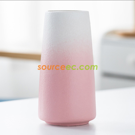 Customization Frosted Simple Ceramic Vase Corporate Gifts