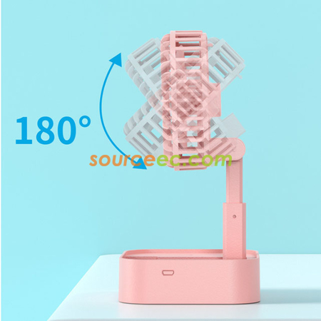 Customization Retractable Folding Charging Fan Corporate Gifts