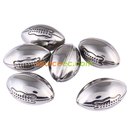 Customization Rugby-shaped Stainless Ice Cube Corporate Gifts