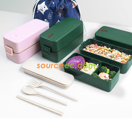 Double Layer Japanese Bento Box