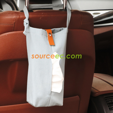 Customization Canvas Car Tissue Storage Bag Corporate Gifts