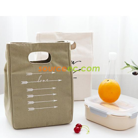 Customization Canvas Portable Cooler Bag Corporate Gifts