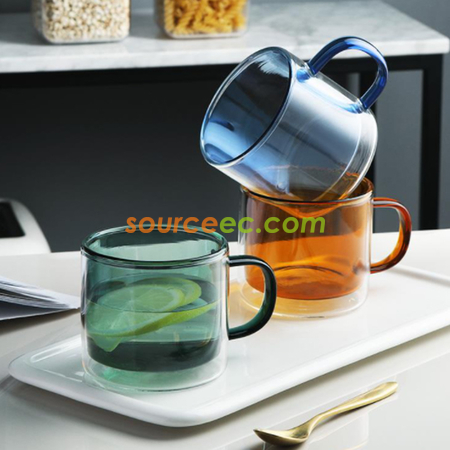 Customization Colorful Glass Mug Corporate Gifts