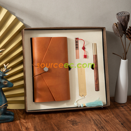 Customization Notebook Gift Set (Notebook + Pen + Bookmark + USB) Corporate Gifts