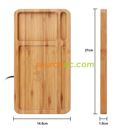 Customization Bamboo Wireless Charger Corporate Gifts