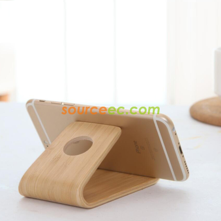 Customization Solid Wood Creative Mobile Phone/Tablet Stand Corporate Gifts