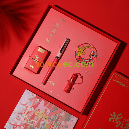 Customization Gift Pen Bookmark Fortune Koi Gift Box Set Corporate Gifts