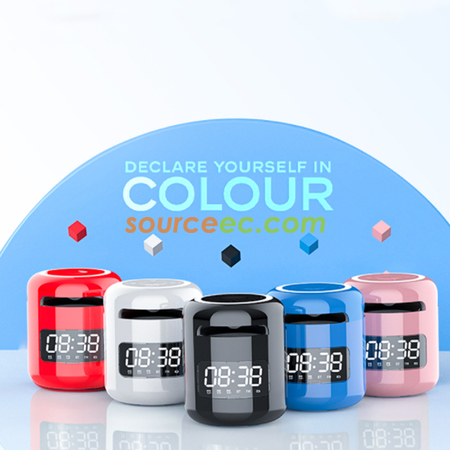 Customization Bluetooth Speaker  With Clock Corporate Gifts