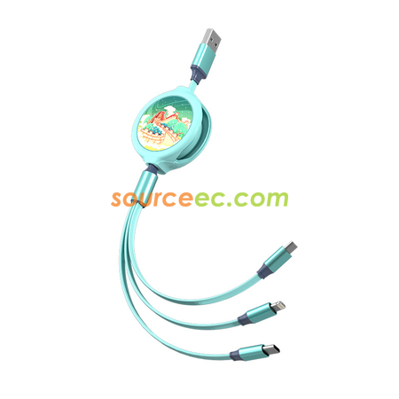 Customization Makaron Three In One Telescopic Data Line Corporate Gifts