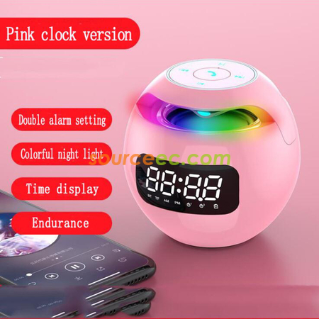 Customization Round Colorful Clock Bluetooth Speaker Corporate Gifts