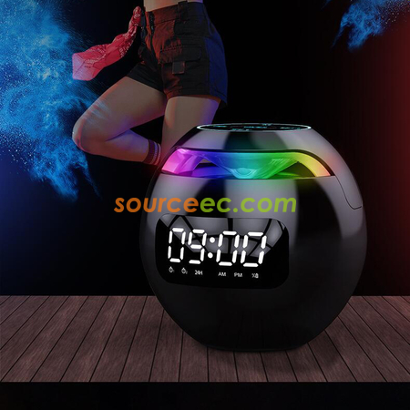 Customization Round Colorful Clock Bluetooth Speaker Corporate Gifts