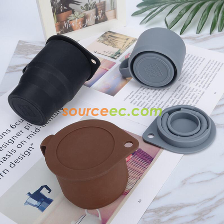 Customization 300MLAnti-fall folding silicone cup Corporate Gifts