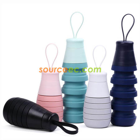 500ML Folding Portable Water Bottle