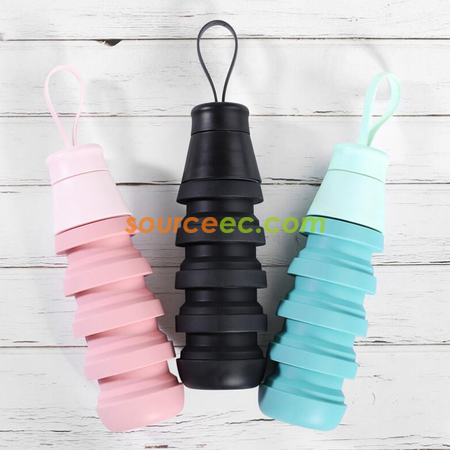 Customization 500ML Folding Portable Water Bottle Corporate Gifts