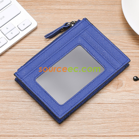 Customization Antimagnetic leather Coin Purse Corporate Gifts