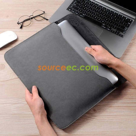 Customization Frosted Ultra-Thin Faux Leather Laptop Bag Corporate Gifts