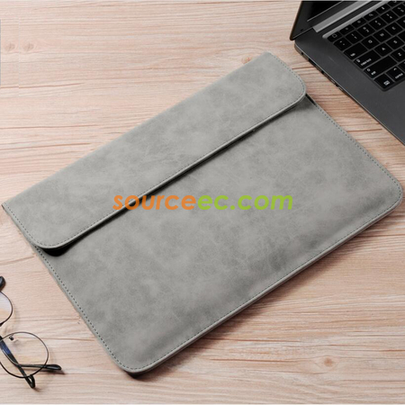 Customization Frosted Ultra-Thin Faux Leather Laptop Bag Corporate Gifts