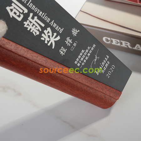 Customization Wood Inkstone Trophy Corporate Gifts