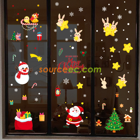 Customization Christmas Static Stickers Corporate Gifts