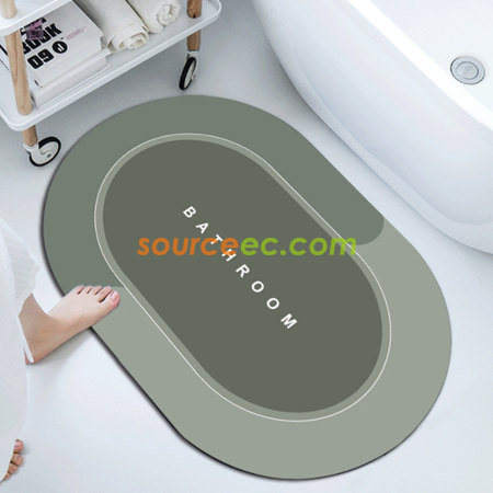 Customization Diatomaceous Earth Absorbent Fast Drying Bath Mat Corporate Gifts