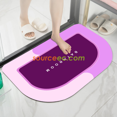 Customization Diatomaceous Earth Absorbent Fast Drying Bath Mat Corporate Gifts