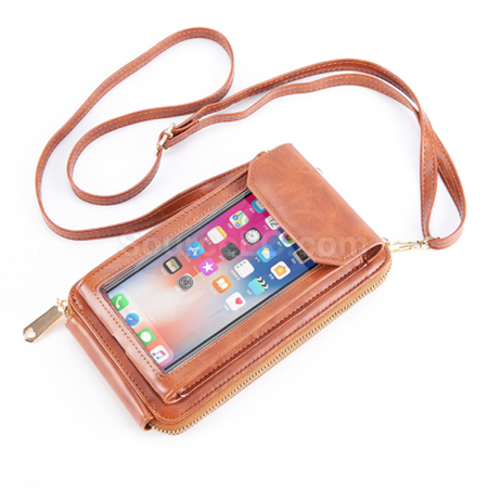Customization PU Wallet With Touch Phone Bag Corporate Gifts