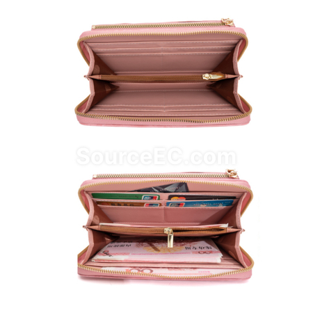 Customization PU Wallet With Touch Phone Bag Corporate Gifts