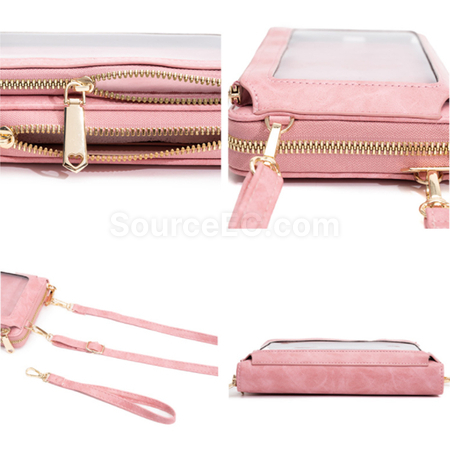 Customization PU Wallet With Touch Phone Bag Corporate Gifts