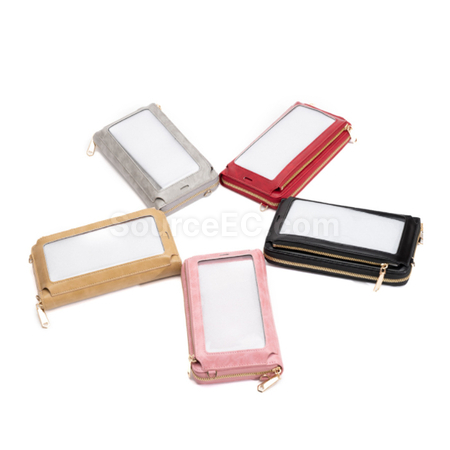 Customization PU Wallet With Touch Phone Bag Corporate Gifts