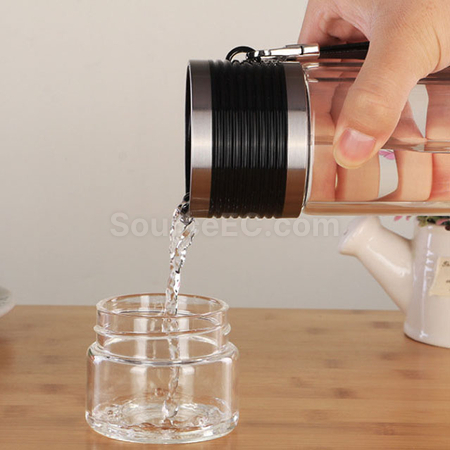 Customization Portable Glass Mug with Infuser Corporate Gifts