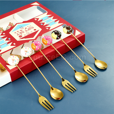Customization Coffee Spoon Fork Set Corporate Gifts