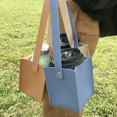 Customization Portable Leather Cup Cover Corporate Gifts